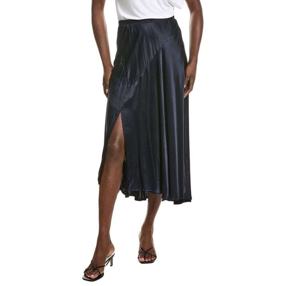 Michael Stars Womens Desi Asymmetrical Midi Skirt